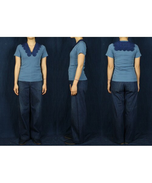 45R（フォーティファイブアール）の「藍カットワーク付け襟（）」 - WEAR