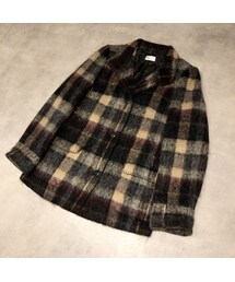 no brand | Used - Gray シャドーチェック柄モヘアテーラードジャケット(テーラードジャケット)