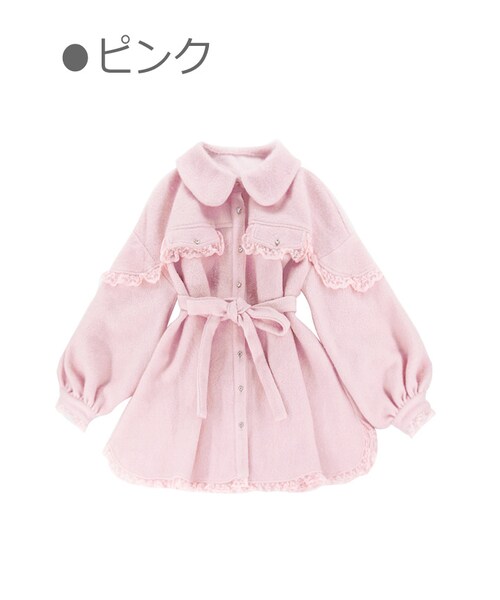Bobon21（ボボンニジュウイチ）の「Sweetガーリーレースワンピース -全２色-（ワンピース・レディース・ホワイト/ピンク・S/M/L）」の2枚目の写真
