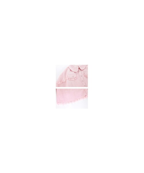 Bobon21（ボボンニジュウイチ）の「Sweetガーリーレースワンピース -全２色-（ワンピース・レディース・ホワイト/ピンク・S/M/L）」の5枚目の写真