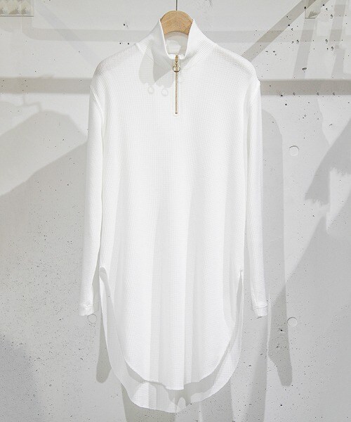 CULLNI（クルニ）の「ロングレイヤードハーフジッププルオーバー 