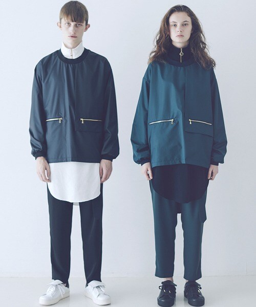 CULLNI（クルニ）の「ロングレイヤードハーフジッププルオーバー 