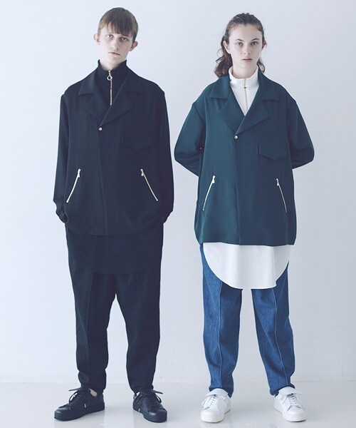 CULLNI（クルニ）の「ロングレイヤードハーフジッププルオーバー 