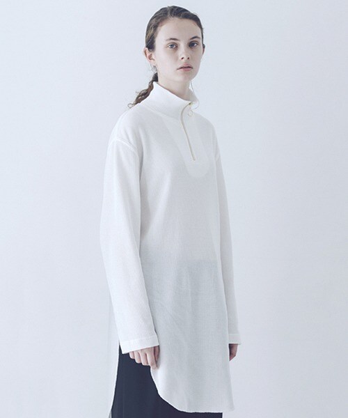 CULLNI（クルニ）の「ロングレイヤードハーフジッププルオーバー 