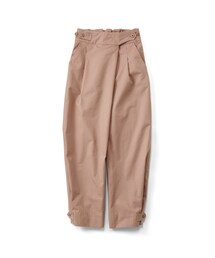 Live in comfort | リブ イン コンフォート スラリ脚長！ また上深々な軽やかぷっかりパンツ〈ピンク〉(パンツ)