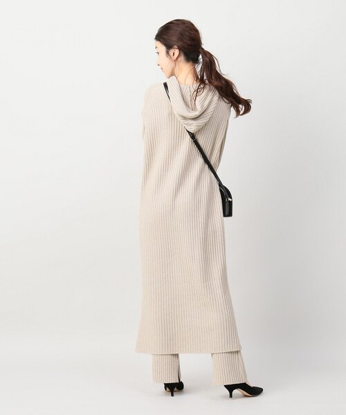 IENA（イエナ）の「イタリアヤーンフードリブロングワンピース  