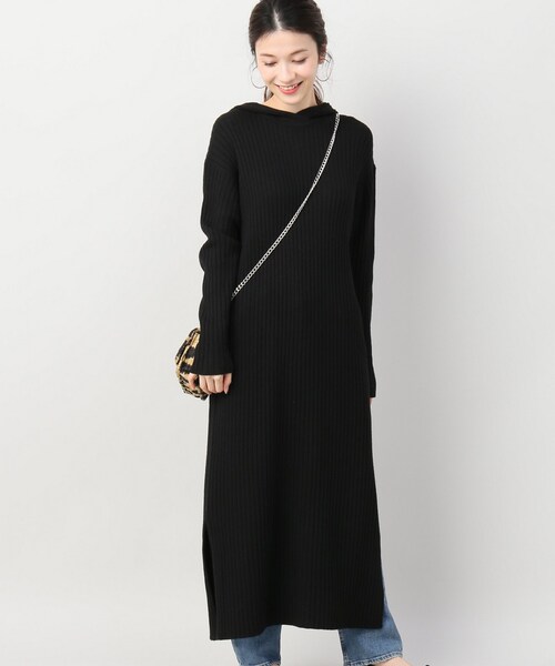 IENA（イエナ）の「イタリアヤーンフードリブロングワンピース  