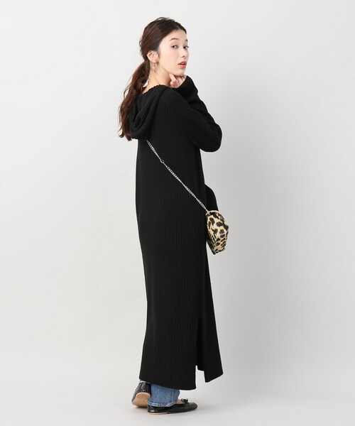 IENA（イエナ）の「イタリアヤーンフードリブロングワンピース  