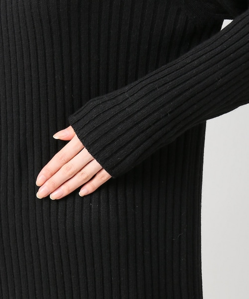 IENA（イエナ）の「イタリアヤーンフードリブロングワンピース  