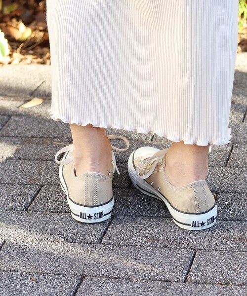 JOURNAL STANDARD relume（ジャーナルスタンダード　レリューム）の「【CONVERSE】CANVAS ALL STAR COLORS OX:オールスターローカット◆（シューズ・ベージュ/23/23.5/24/24.5）」の2枚目の写真