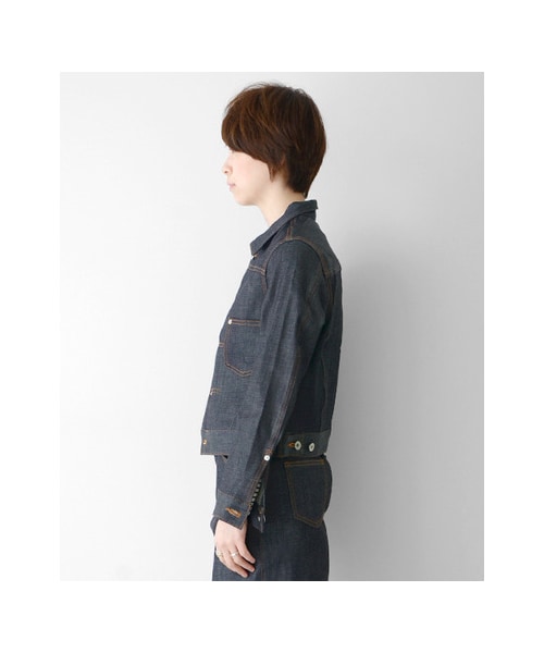 URBAN RESEARCH DOORS(アーバンリサーチドアーズ)の「リジットデニムジャケット(ジャケット/アウター・レディース・インディゴ・one)」の3枚目の写真