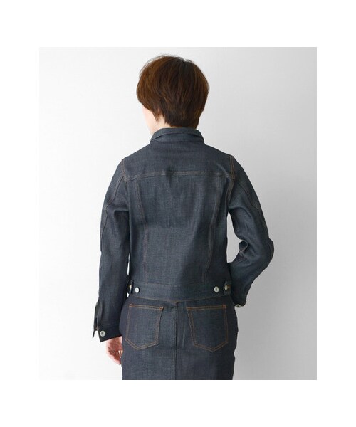 URBAN RESEARCH DOORS(アーバンリサーチドアーズ)の「リジットデニムジャケット(ジャケット/アウター・レディース・インディゴ・one)」の4枚目の写真