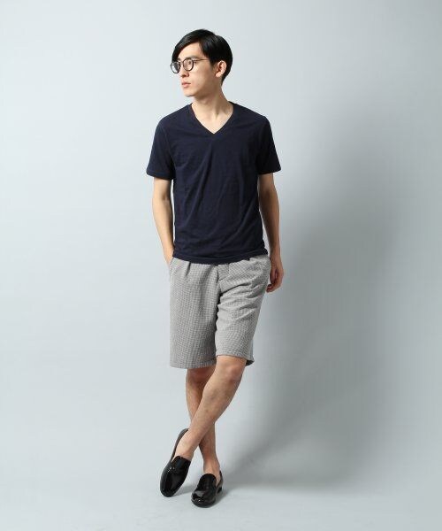 HARE（ハレ）の「スラブＶネックカットソー（トップス・メンズ・グレー/ネイビー/オフホワイト/グリーン/ブルー・Ｌ/Ｍ/Ｓ）」の16枚目の写真