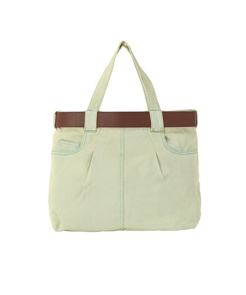 mercibeaucoup,(メルシーボークー)の「メルシーボークー、 / S うしろまえバッグ / バッグ(バッグ・レディース・light green(08)/blue(12)/navy(13)・-)」の4枚目の写真