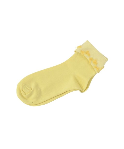 Ne-net（ネネット）の「ネ・ネット / (P)ふわふわソックス / ソックス（レッグウェア・レディース・off white(02)/yellow(06)/light blue(11)/wine(22)/gray(24)・02）」の4枚目の写真