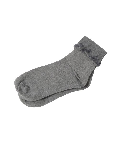 Ne-net（ネネット）の「ネ・ネット / (P)ふわふわソックス / ソックス（レッグウェア・レディース・off white(02)/yellow(06)/light blue(11)/wine(22)/gray(24)・02）」の2枚目の写真