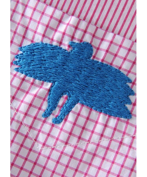 Ne-net（ネネット）の「ネ・ネット / しまギンガムシャツ / ワンピース（ワンピース/ドレス・レディース・blue(12)/pink(18)・02）」の4枚目の写真