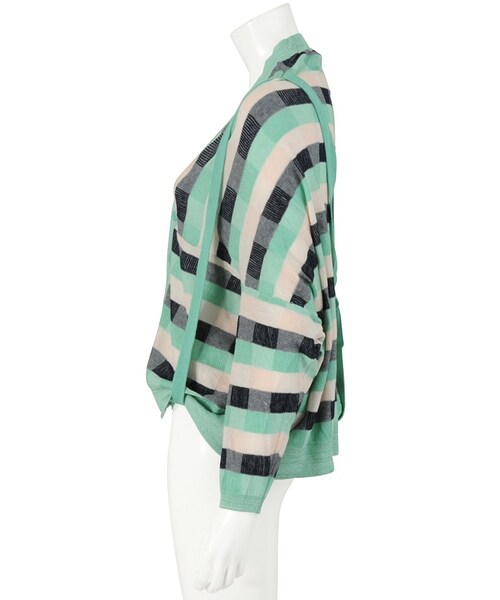 Ne-net（ネネット）の「ネ・ネット / (P)ブロックチェックニット / カーディガン（トップス・レディース・yellow(06)/green(10)・02）」の5枚目の写真