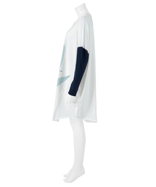 Ne-net（ネネット）の「ネ・ネット / ホーホー T / ワンピース（ワンピース/ドレス・レディース・off white(02)/gray(24)・02）」の5枚目の写真