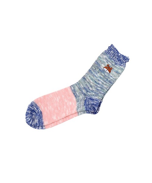 Ne-net（ネネット）の「ネ・ネット / しもふりソックス / ソックス（レッグウェア・レディース・green(10)/blue(12)/light pink(17)・02）」の2枚目の写真