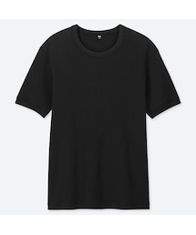 UNIQLO | ワッフルクルーネックＴ（半袖）(Tシャツ/カットソー)