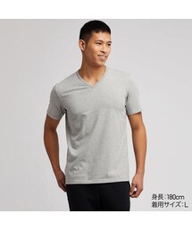 UNIQLO | スーピマコットンVネックＴ（半袖）(Tシャツ/カットソー)