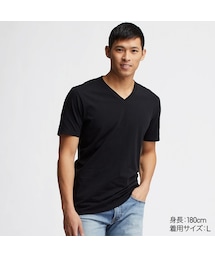 UNIQLO | スーピマコットンVネックＴ（半袖）(Tシャツ/カットソー)