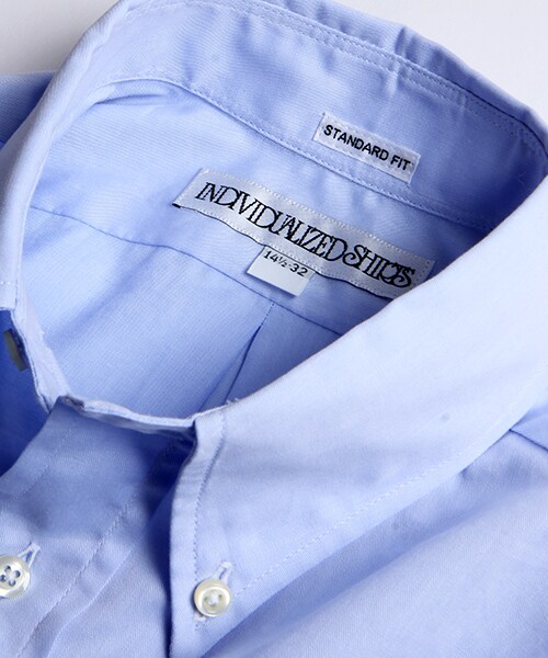 INDIVIDUALIZED SHIRTS(インディビジュアライズドシャツ)の「CORDING TWILL BD SHIRT -STANDARD FIT-(トップス・メンズ・ホワイト/ブルー・14H/15)」の9枚目の写真