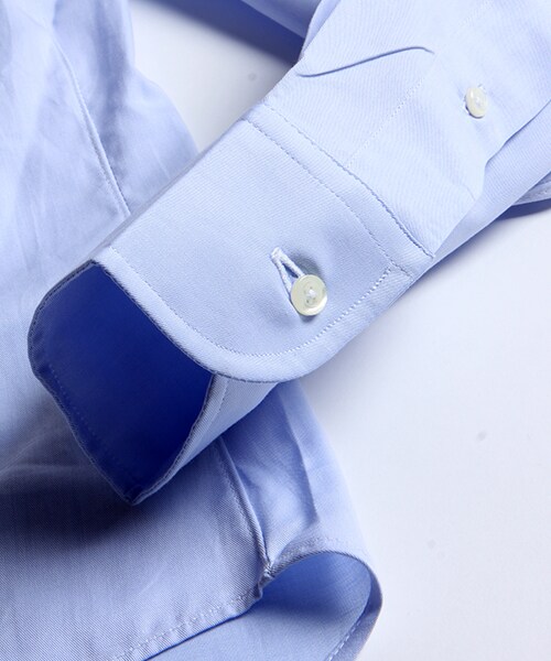 INDIVIDUALIZED SHIRTS(インディビジュアライズドシャツ)の「CORDING TWILL BD SHIRT -STANDARD FIT-(トップス・メンズ・ホワイト/ブルー・14H/15)」の13枚目の写真