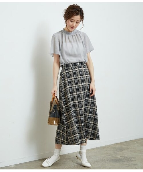 ロペピクニック シャーリングドビードットブラウス 38 ROPE' PICNIC（ロペピクニック）の「シャーリングドビードット