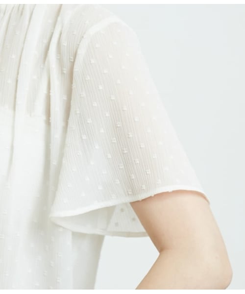 ロペピクニック シャーリングドビードットブラウス 38 ROPE' PICNIC（ロペピクニック）の「シャーリングドビードット