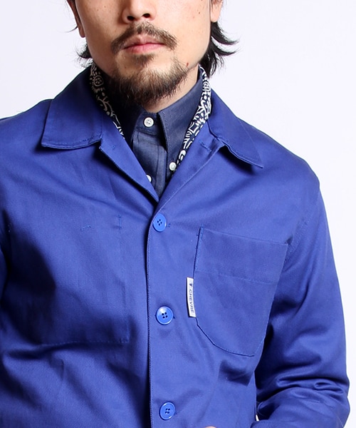 CHEVRE(シェーブル)の「別注SHOPCOAT(ジャケット/アウター・メンズ・ベージュ/ブルー/ネイビー・S/M)」の7枚目の写真