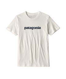 patagonia | Patagonia(パタゴニア)　メンズ・テキスト・ロゴ・オーガニック・Tシャツ　#39154　White (WHI)(Tシャツ/カットソー)