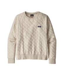 patagonia | Patagonia(パタゴニア) ウィメンズ・オーガニックコットン・キルト・クルー  #25310   Dyno White (DYWH) 【71- PTQUILT】(スウェット)