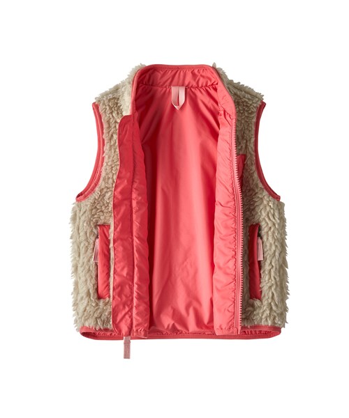 patagonia フリースベスト 2T クリーム/ピンク patagonia フリースベスト 2T クリーム色⁄ピンク patagonia パタゴニア