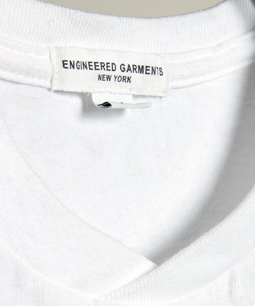 Engineered Garments（エンジニアードガーメンツ）の「Printed Pocket T-Shirt（トップス・メンズ・ホワイト・S/M）」の4枚目の写真