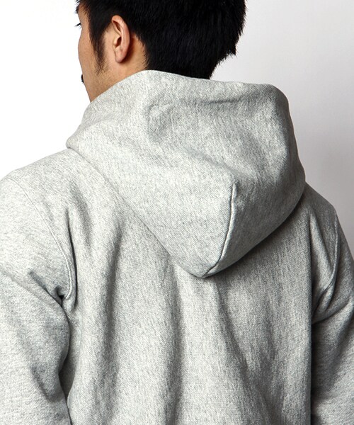 Champion（チャンピオン）の「別注リバースウィーブプルオーバーパーカー（トップス・メンズ・グレー/ブラック/ネイビー・S/M/L）」の9枚目の写真