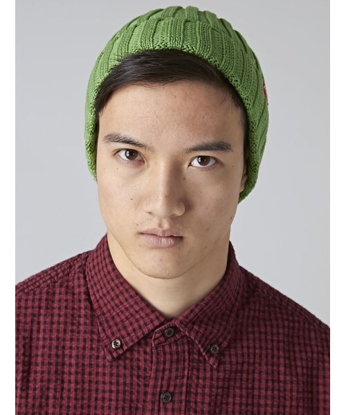 BEAVER（ビーバー）の「PEACENIK(ピースニック) COTTON RIB WATCH CAP (182)（ファッション雑貨・メンズ・YELLOW/PINK/GREEN/BLUE・F）」の2枚目の写真