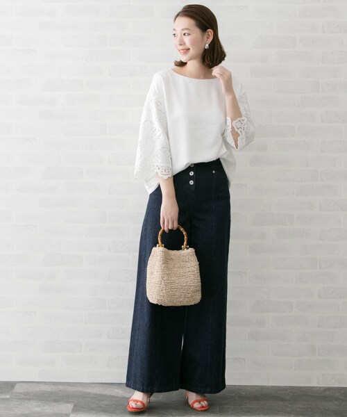 ROSSO レーススリーブブラウス URBAN RESEARCH ROSSO WOMEN（アーバンリサーチ ロッソ）の「レース