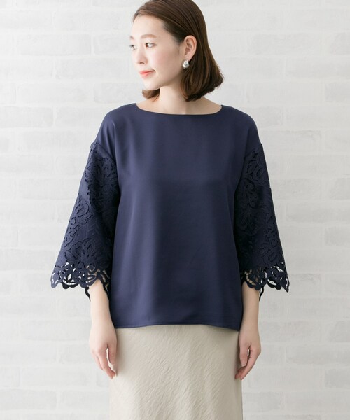 URBAN RESEARCH ROSSO - ROSSO レーススリーブブラウス URBAN RESEARCH ROSSO WOMEN（アーバンリサーチ ロッソ）の