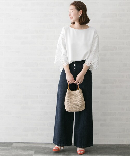 URBAN RESEARCH ROSSO - ROSSO レーススリーブブラウス URBAN RESEARCH ROSSO WOMEN（アーバンリサーチ ロッソ）の