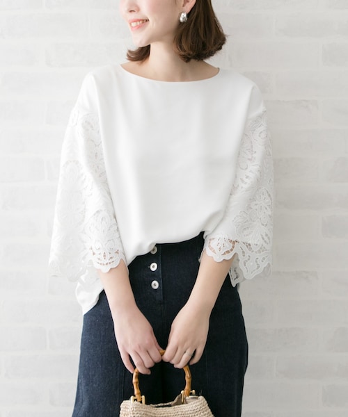 URBAN RESEARCH - レースロングスリーブブラウス 新品 URBAN RESEARCH アンティークレースブラウス(ロング