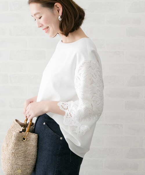 URBAN RESEARCH - レースロングスリーブブラウス 新品 URBAN RESEARCH アンティークレースブラウス(ロング
