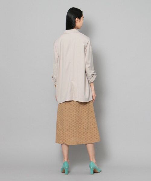 SENSE OF PLACE by URBAN RESEARCH（センスオブプレイスバイアーバンリサーチ）の「テーラードビッグジャケット（ジャケット/アウター・レディース・NAVY/GREIGE・FREE）」の3枚目の写真