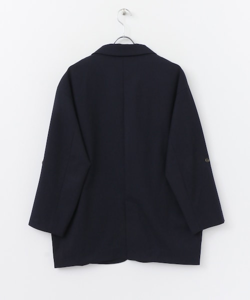SENSE OF PLACE by URBAN RESEARCH（センスオブプレイスバイアーバンリサーチ）の「テーラードビッグジャケット（ジャケット/アウター・レディース・NAVY/GREIGE・FREE）」の11枚目の写真