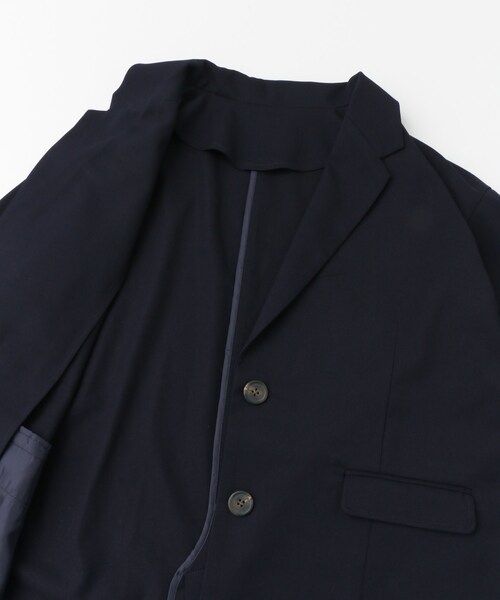 SENSE OF PLACE by URBAN RESEARCH（センスオブプレイスバイアーバンリサーチ）の「テーラードビッグジャケット（ジャケット/アウター・レディース・NAVY/GREIGE・FREE）」の10枚目の写真