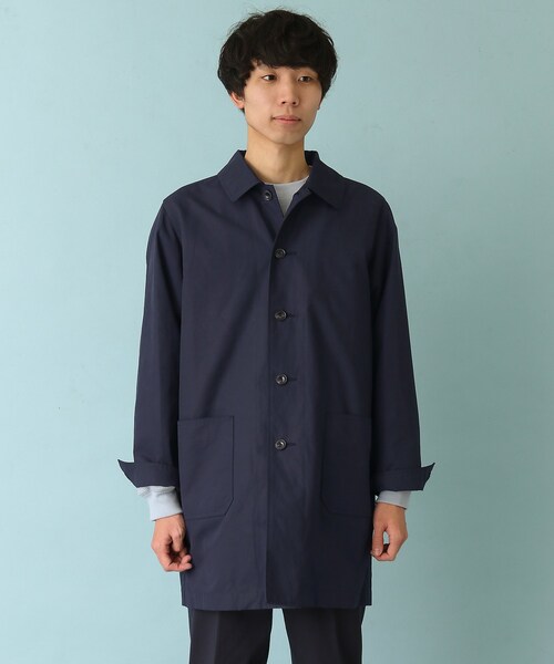 FORK&SPOON（フォークアンドスプーン）の「FORK&SPOON 2WAYステンカラーコート（ジャケット/アウター・メンズ・BEIGE/NAVY・4/5）」の7枚目の写真