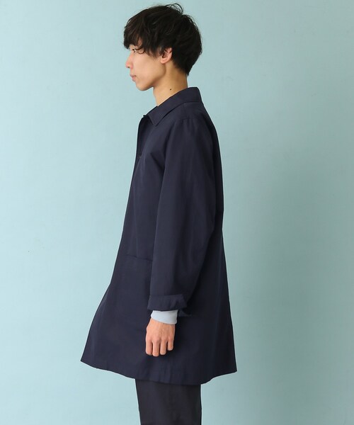 FORK&SPOON（フォークアンドスプーン）の「FORK&SPOON 2WAYステンカラーコート（ジャケット/アウター・メンズ・BEIGE/NAVY・4/5）」の8枚目の写真