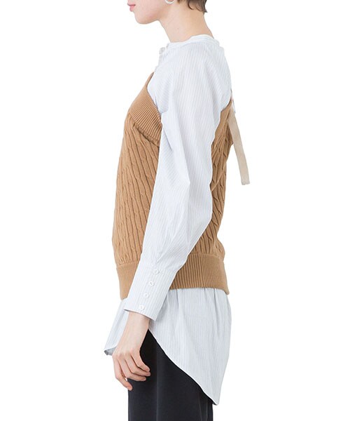 Uhr（ウーア）の「ワンショルダーケーブルニット（）」 - WEAR