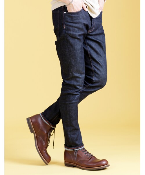 MR.OLIVE（ミスターオリーブ）の「MR.OLIVE SUPER STRETCH DENIM / ONE WASH SKINNY FIVE POCKET PANTS（パンツ・メンズ・インディゴ・S/M/L）」の3枚目の写真